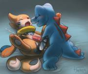 Totodile [M] And Buizel [M] Spending Some Time With Each Other