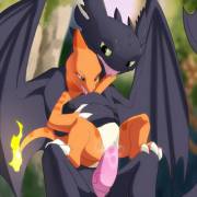 Charmeleon [F] Likes Toothless' [M] Company