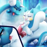 Pachirisu [F] Riding On Dragonair [M]