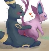 Umbreon X Espeon [M/F] (Making Albums Soon. More Info In Comments)