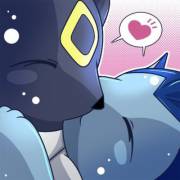 Umbreon [M] And Vaporeon [F] Spending Some Time With Each Other