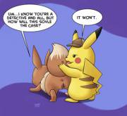 Detective Pikachu [M] May Have Found A Clue Inside Eevee [F]