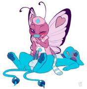 Butterfree [?] Getting Samples From Dragonchu [M]