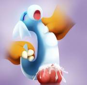 Dragonite's [M] A Bit Big For Dratini [F]