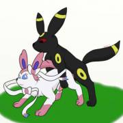 I Drew Umbreon About To Give Sylveon A Good Pounding [M/M]
