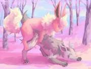Flareon And Mightyena [M,M]