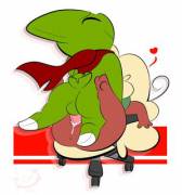 Office Sex. Larvitar [M] X Whimsicott [F]