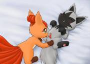 Poochyena [M] And Vulpix [F] Are Curious