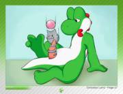 [Part Of Dinosaur Land Project]Spoink [?] Helping Out Yoshi [M].