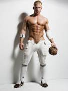 Blonde Football Player