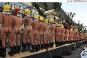 French Firemen Know How To Protest