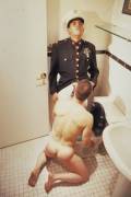 Marine Public Toilet Blowjob