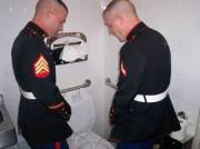 2 Uniforms Pissing