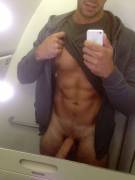 In An Airplane. Come Join Me In The Bathroom