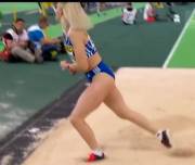 Greek Triple Jumper Paraskevi Papachristou (Mic)