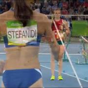 Greek Pole Vaulter Katerina Stefanidi (Lots Mic)