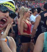 Tiny Red Top At A Music Fest