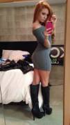 Redhead In Boots