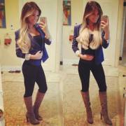 Sexy Girl Selfie In Boots