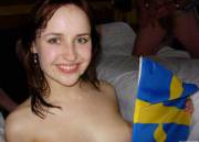 Cum All Over Her Swedish Face