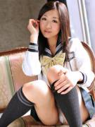 A Peek At An Asian Schoolgirl's Panties