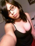 Glasses Girl With Amazing Cleavage