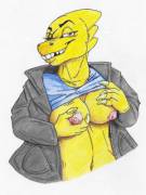 Lizard Boobies! Alphys(F) ~ Undertaild/Me