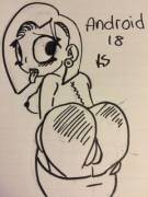 Android 18 (Shitty Sketch)