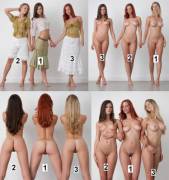 50Th Post! Redhead, Brunette, And Blond Ranked From 4 Different Perspectives.