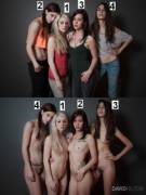 Four Skinny Ladies Ranked With Clothes And Without