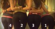 Ranked By Who I Want To Get Behind First... (Pic From R/Yogapants)