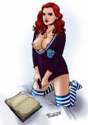 Goth-Y Ravenclaw Hermione Granger [Penerotic]