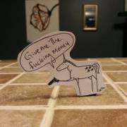 Tiny Vulgar Unicorn Doing A Little Mugging