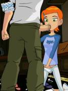 Gwen On Her Knees And Fingering Herself