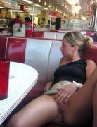 Flashing At The Diner
