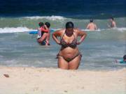 Plenty Of Curves Bbw On The Beach