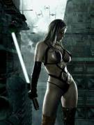 Lightsaber Babe