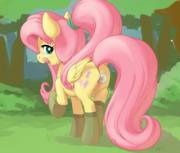 Wet Glass [Fluttershy][Solo] (Artist: Ajin)