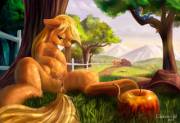 Mid-Afternoon Break [Applejack Solo][Rainbow Dash][Big Mac] (Artist: Caboni32)