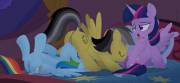 Wingboners For Everyone! Oral Sex Involving Rainbow Dash, Daring Doo And Twilight ...