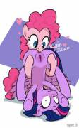 &Amp;Quot;Wait, What?&Amp;Quot; [Pinkie Pie][Alicorn Twilight][F/F][Oral] (Artist: ...