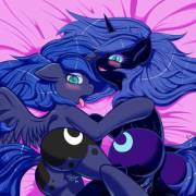 Worship Them [Princess Luna][Nightmare Moon][F/F] (Artist: Jasonstrom) -- Panties ...