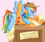 Apples For The Princess [Rainbow Dash][Applejack][F/F]
