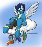 Soarin's Stalker Has Found Herself A Good Spot To Hang Around [Rainbow Dash][M/F] ...