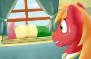 Dat Ass [Fluttershy][Big Mac] (Artist: Nice-Nsfw)