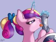 Princess Cadance Gives Shining Armor A Magical Blowjob [M/F] (Artist: Ratofdrawn)