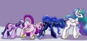 All Aboard The Princess Train [Alicorn Twilight][Princess Cadance][Princess Luna][Princess ...