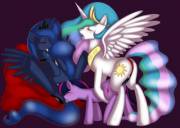 [Twilight X Luna X Celestia] [F/F/F] Royal Three-Way
