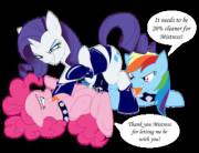 Mistress Rarity [Mane 6, Trixie][F/F] (Artist: Darthglacier)