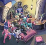 A Changeling Climaxes During A Wing Massage [Aloe And Lotus][M/F] (Artist: Massdriver)